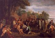 Benjamin West William Penn s Treaty with the Indians oil on canvas